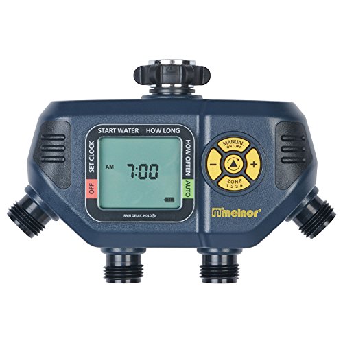 Melnor 63280 Digital Hose 4 Outlets Water Timer 4Zone