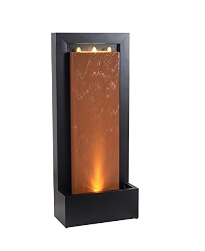 Kenroy Home Andora Fountains Medium Rust and Matte Black