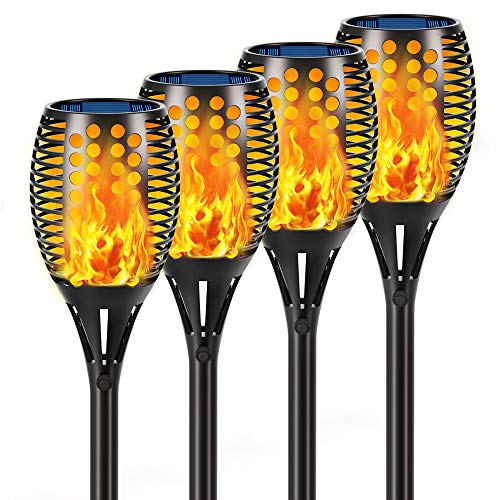 Aityvert Solar Lights 43 Flickering Flames Torch Lights Outdoor Waterproof Landscape Decoration Lighting Dusk to Dawn Auto OnOff Security Flame Lights for Yard Garden Pathway Driveway 4Pack