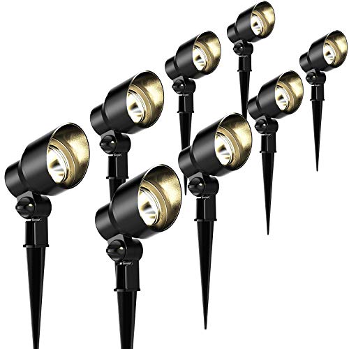 Malibu 20 Watt Floodlight 8 Pack Low Voltage Landscape Lighting Outdoor Spotlight Waterproof Lighting for Driveway Yard Lawn Flood Garden Outdoor Lighting