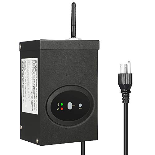 DEWENWILS 120W Smart WiFi Low Voltage Transformer Schedule and Timer Compatible with Alexa and Google Home 120V AC to 12V AC Weatherproof for Landscaping Light Spotlight Pathway Light