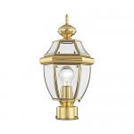 Livex-Lighting-2153-02-Outdoor-Post-with-Clear-Beveled-Glass-Shades-Polished-Brass-1.jpg